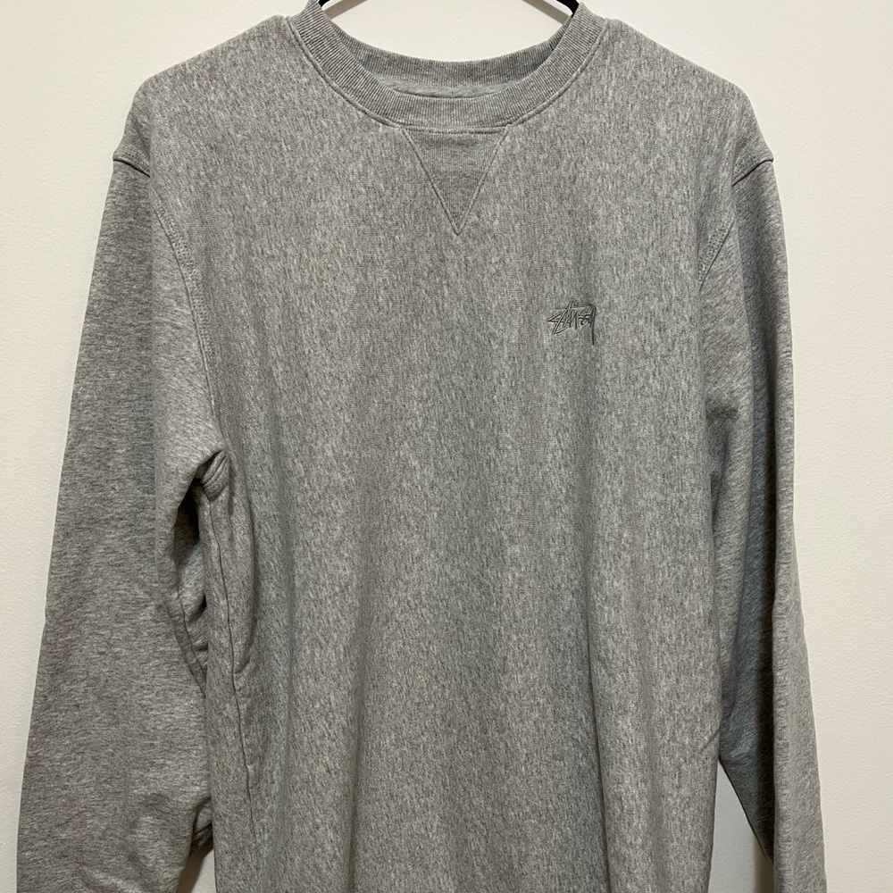 Stussy Grey Crewneck Sweater